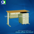 China Supplier Wooden Top Steel Drawer Cabinet Computer Desk